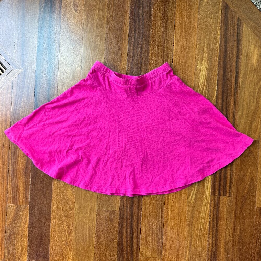 Lands’ End Bright Pink Sz 10-12 Knit Skater Skort